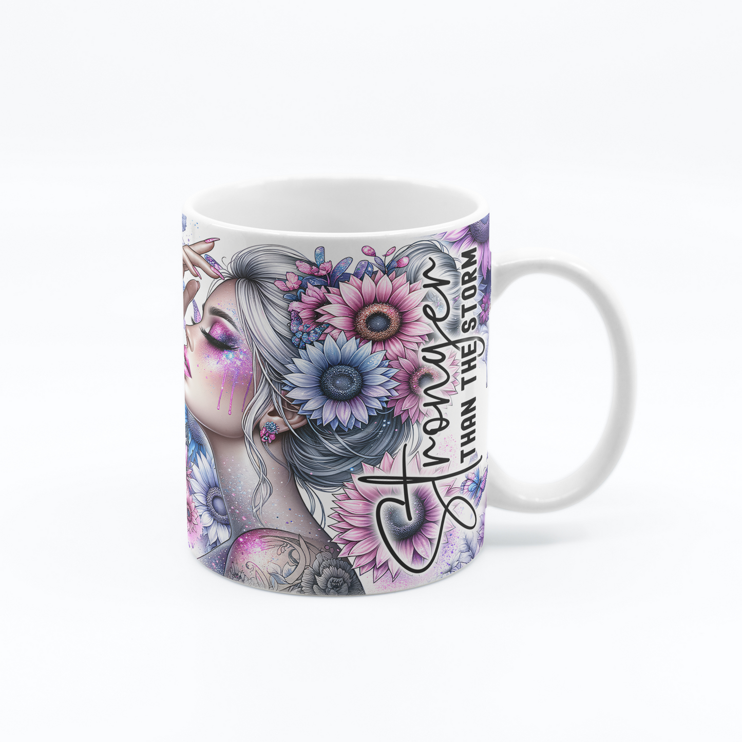 Tasse à café pensée positive 11 oz