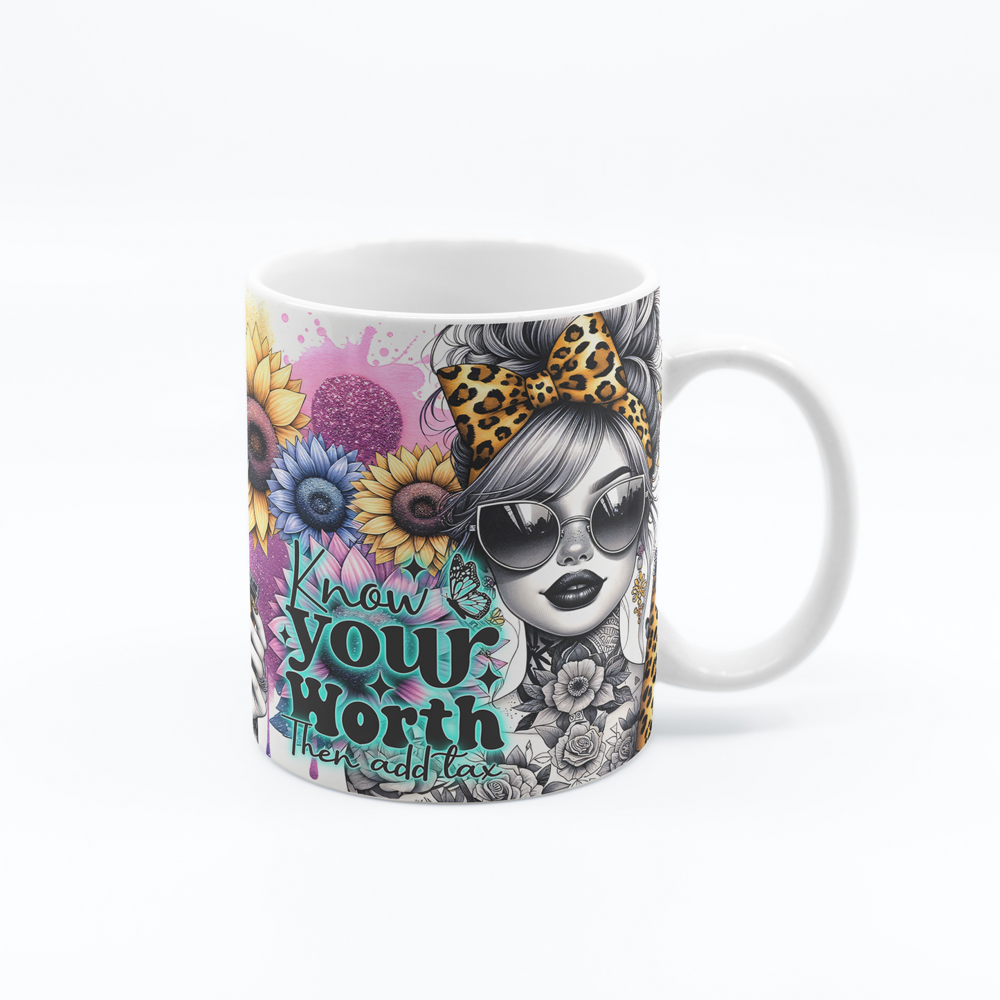 Tasse à café pensée positive 11 oz