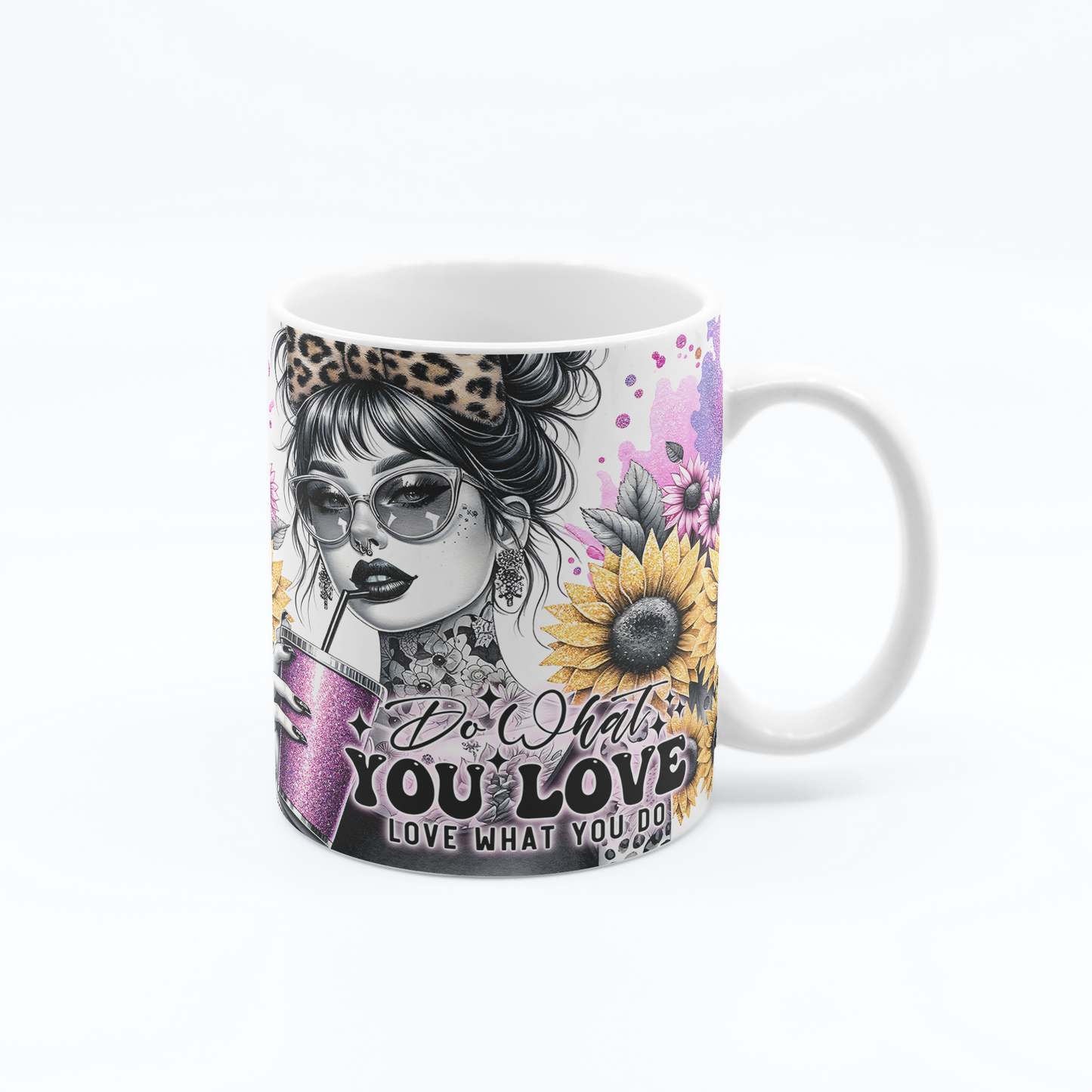 Tasse à café pensée positive 11 oz