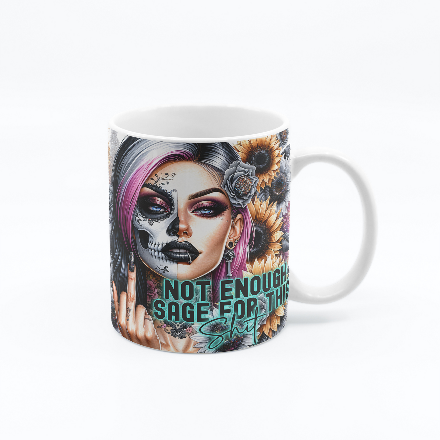 Tasse à café pensée positive 11 oz