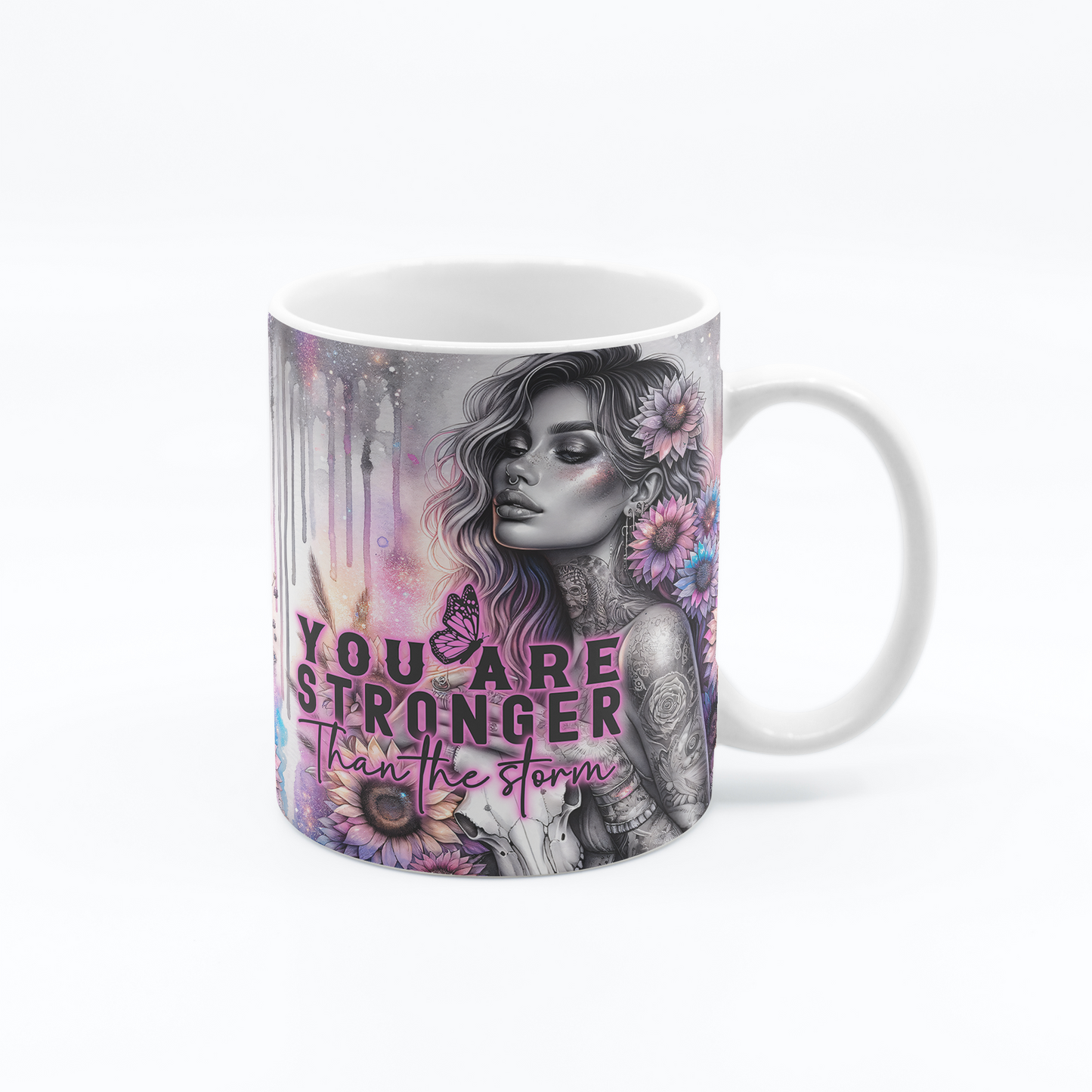 Tasse à café pensée positive 11 oz