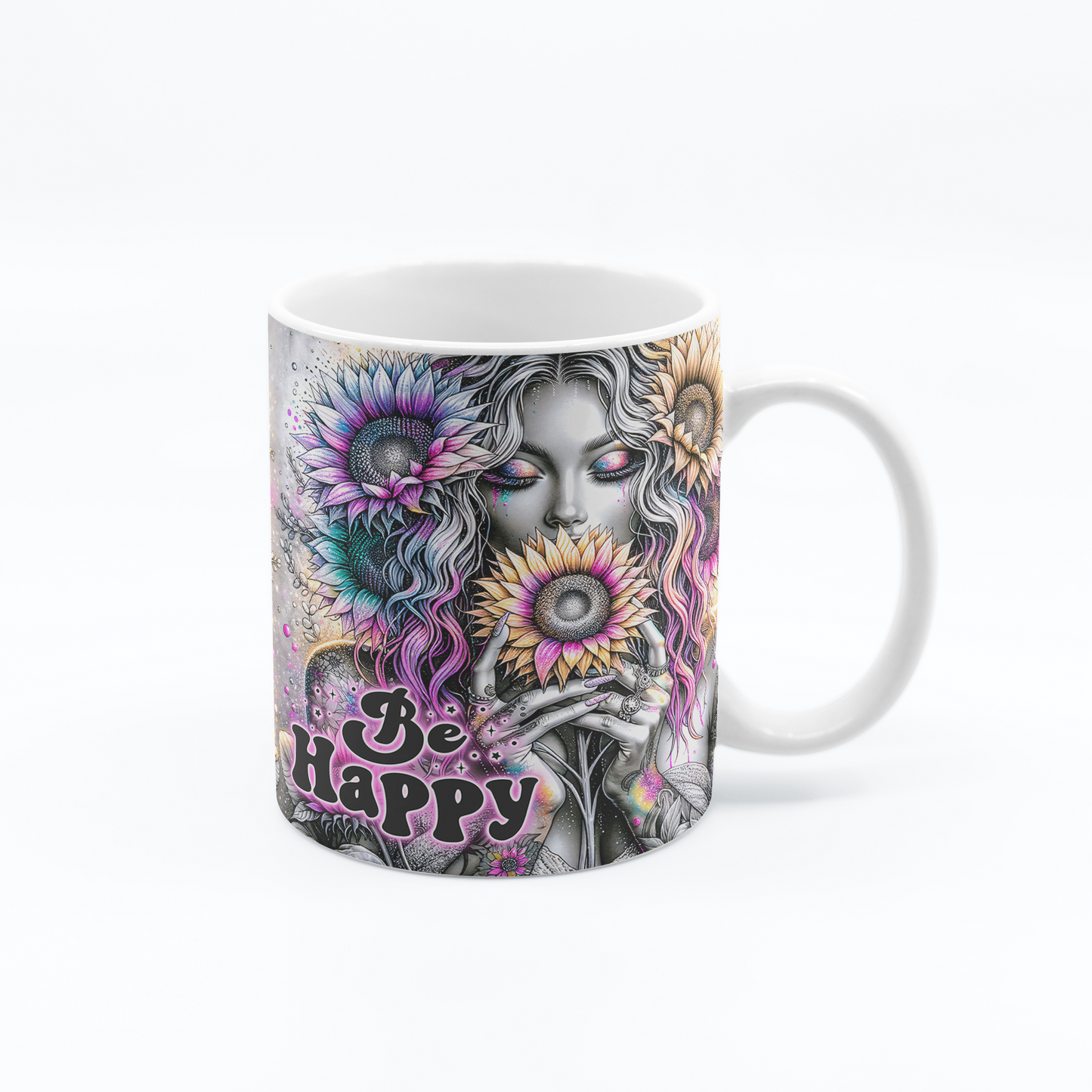 Tasse à café pensée positive 11 oz