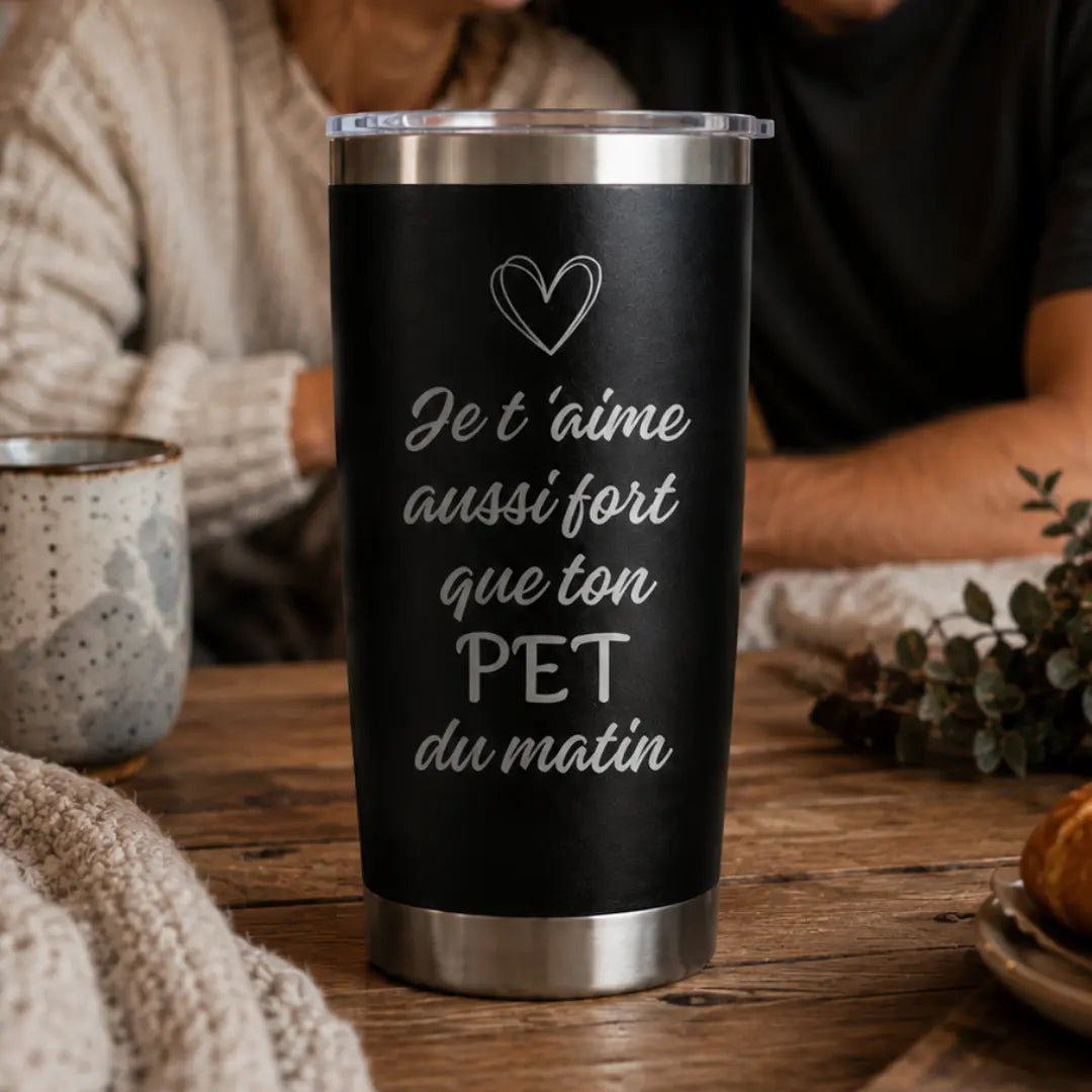 Tasse 20oz noire personnalisée À Boire
