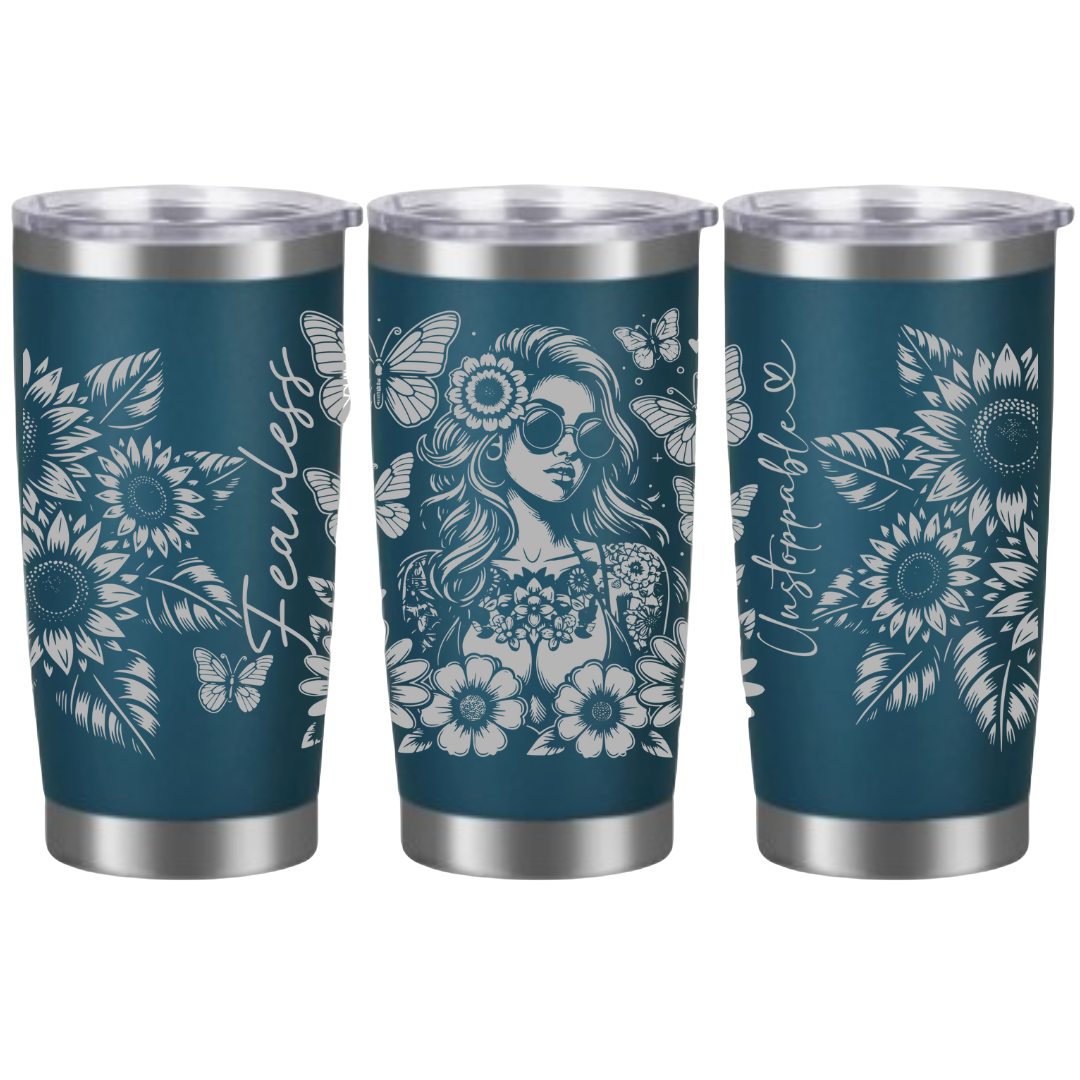 Tasses à café acier inoxydable 20oz (design 360) Affirmation