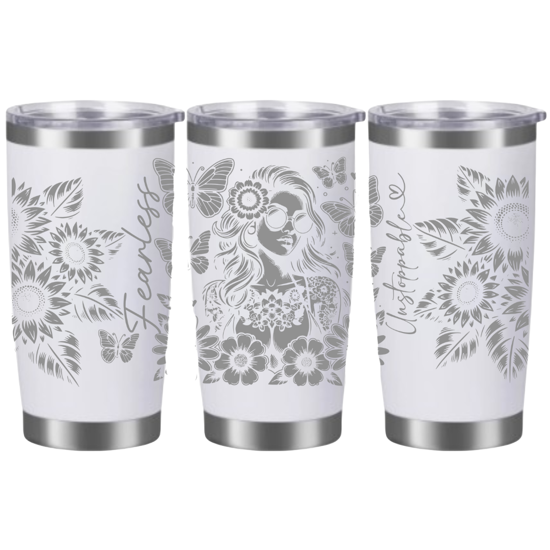 Tasses à café acier inoxydable 20oz (design 360) Affirmation