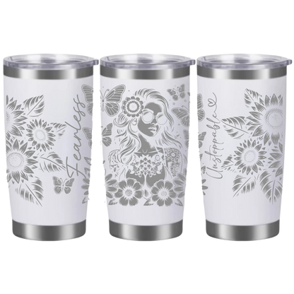 Tasses à café acier inoxydable 20oz (design 360) Affirmation