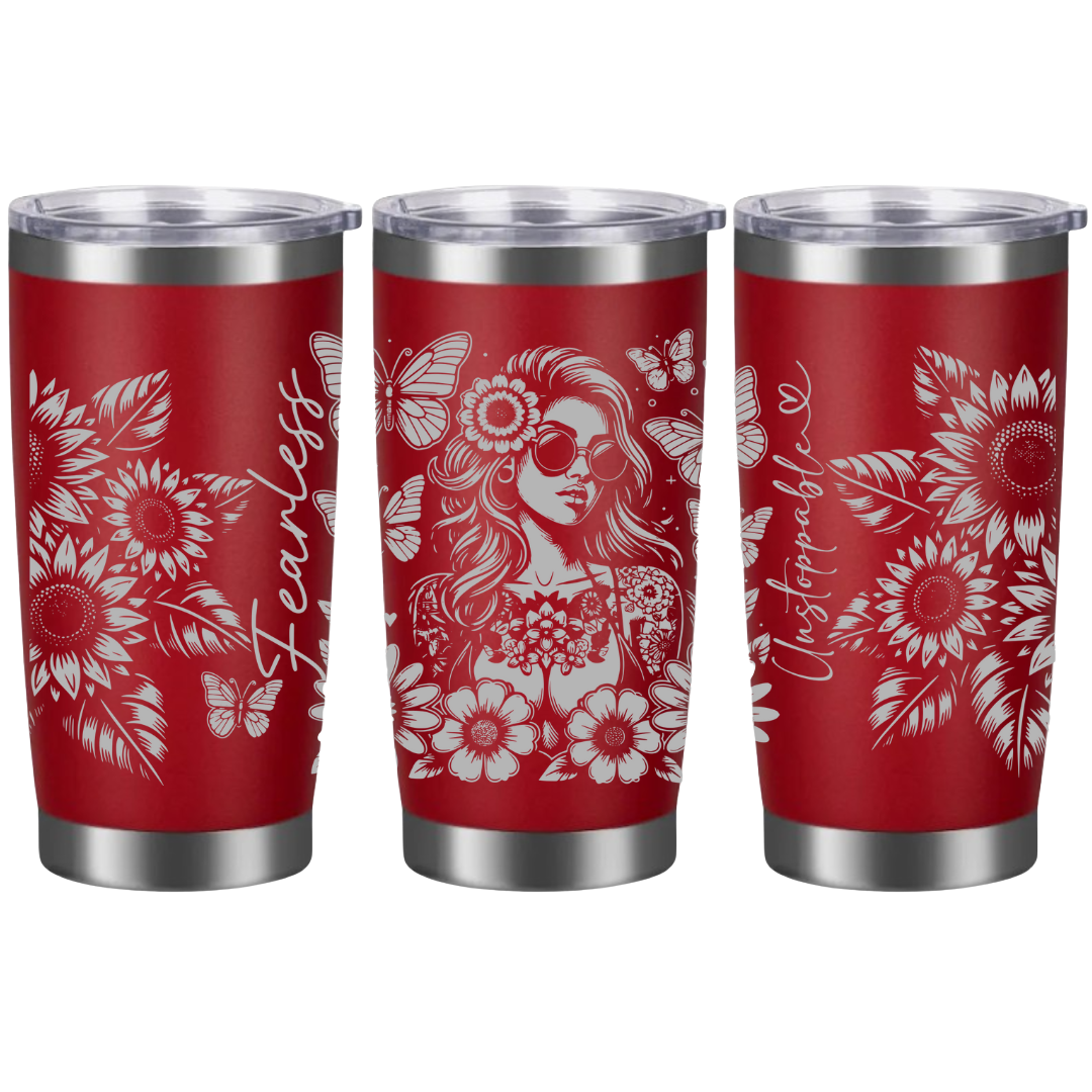 Tasses à café acier inoxydable 20oz (design 360) Affirmation