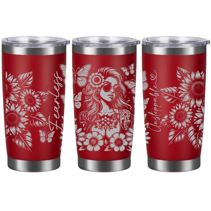 Tasses à café acier inoxydable 20oz (design 360) Affirmation