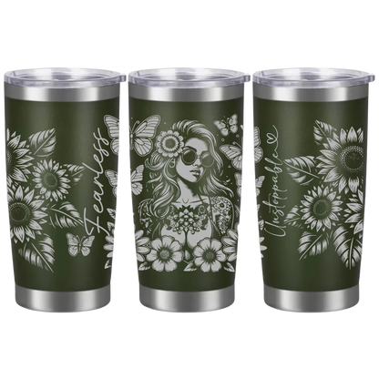 Tasses à café acier inoxydable 20oz (design 360) Affirmation