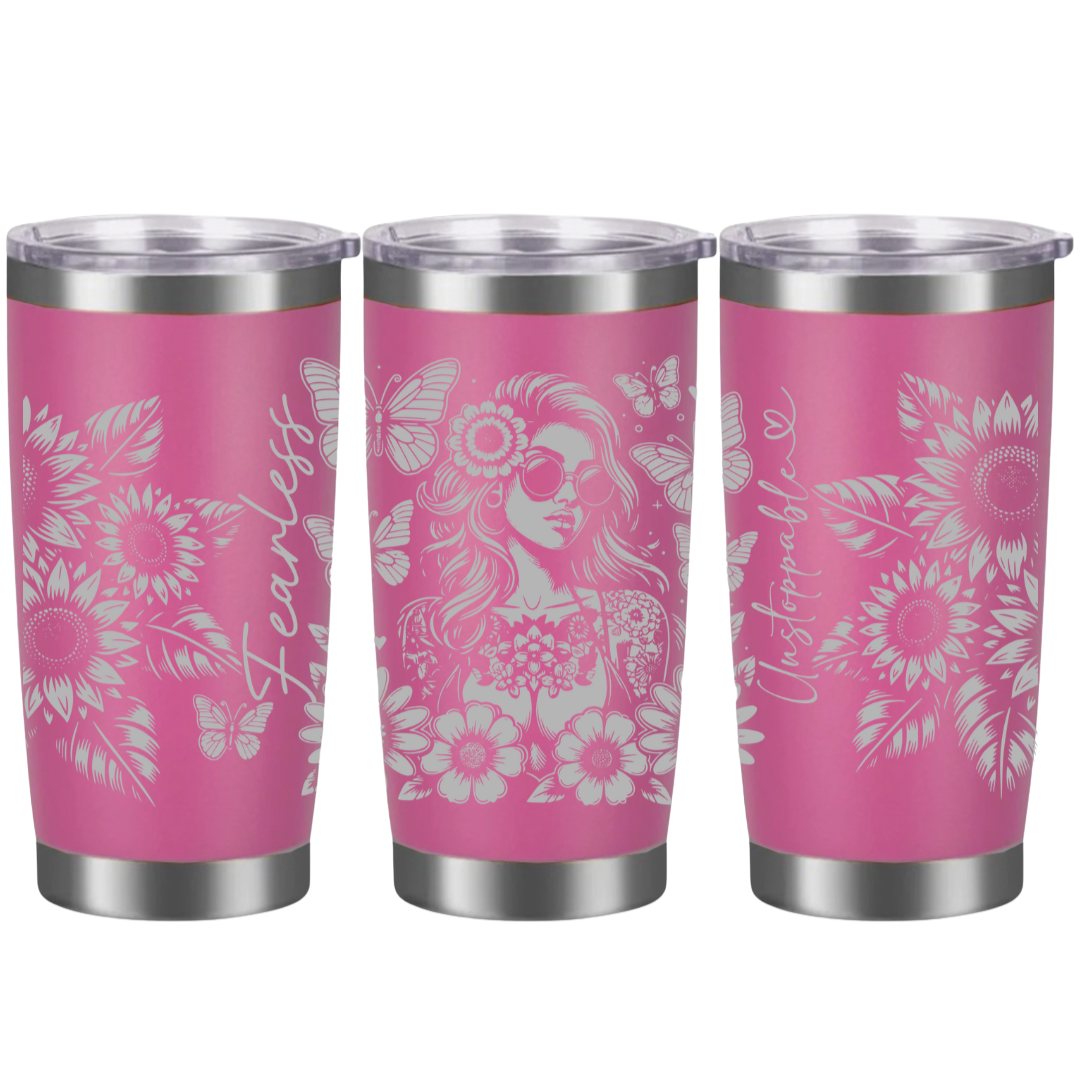 Tasses à café acier inoxydable 20oz (design 360) Affirmation