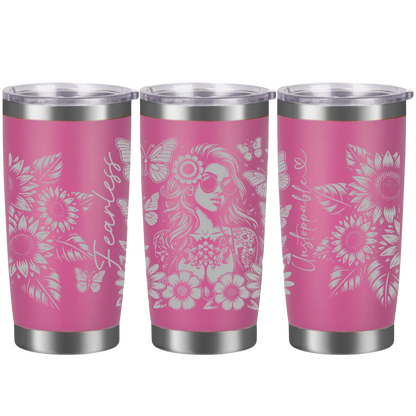 Tasses à café acier inoxydable 20oz (design 360) Affirmation