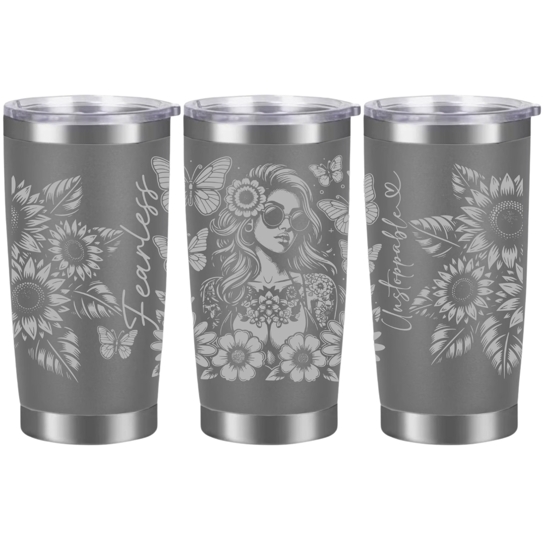 Tasses à café acier inoxydable 20oz (design 360) Affirmation