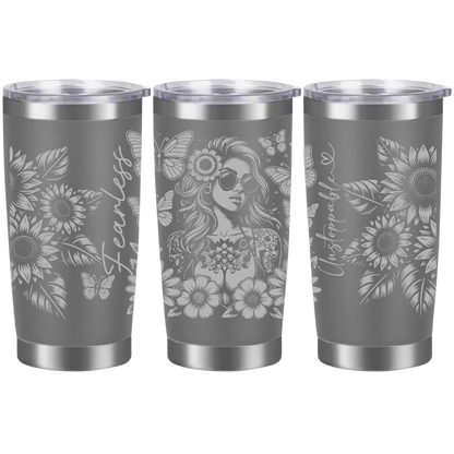 Tasses à café acier inoxydable 20oz (design 360) Affirmation