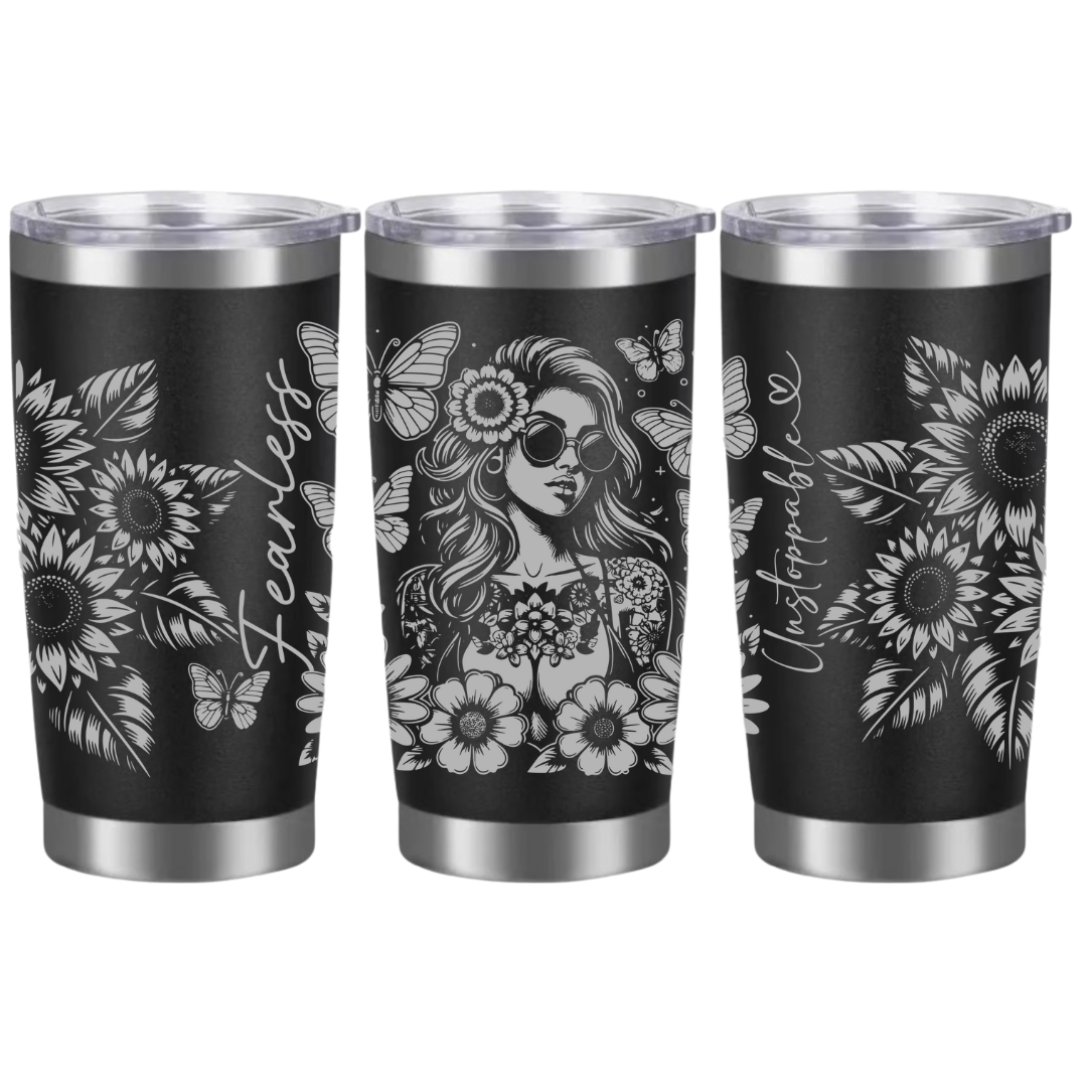 Tasses à café acier inoxydable 20oz (design 360) Affirmation