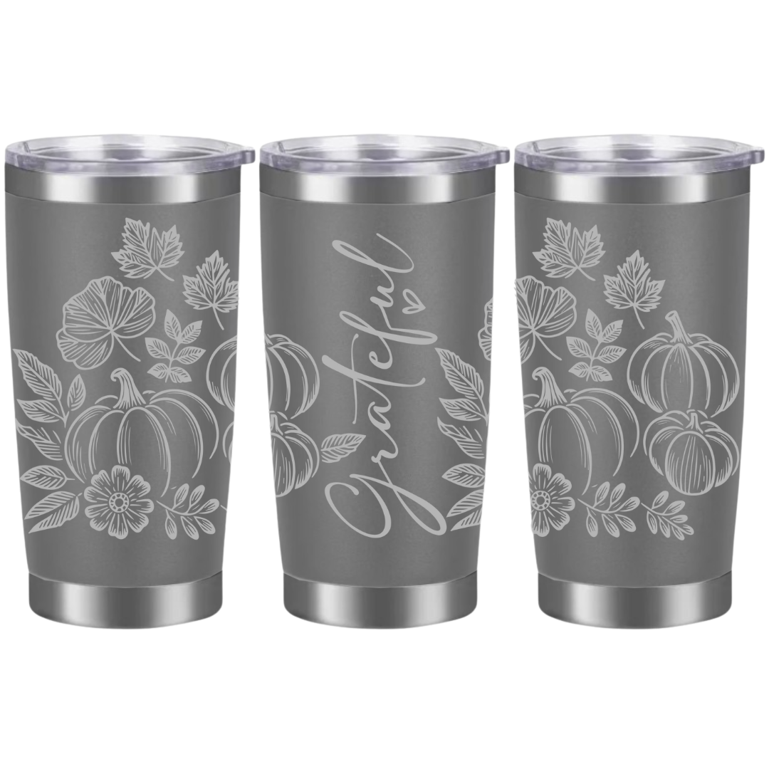 Tasses à café acier inoxydable 20oz (design 360) Automne