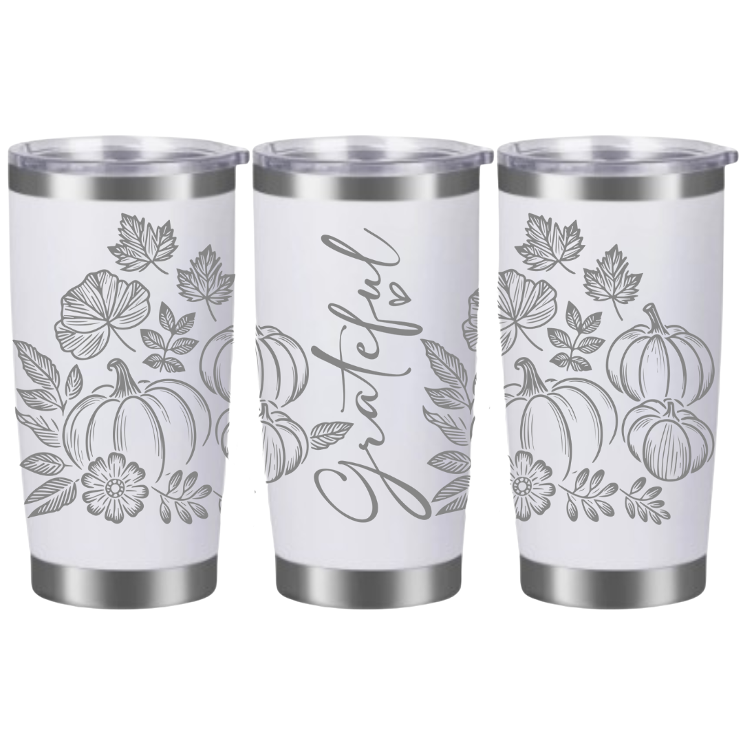 Tasses à café acier inoxydable 20oz (design 360) Automne