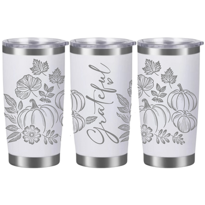Tasses à café acier inoxydable 20oz (design 360) Automne