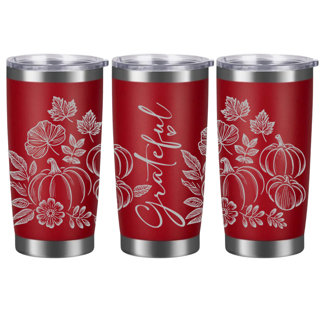 Tasses à café acier inoxydable 20oz (design 360) Automne