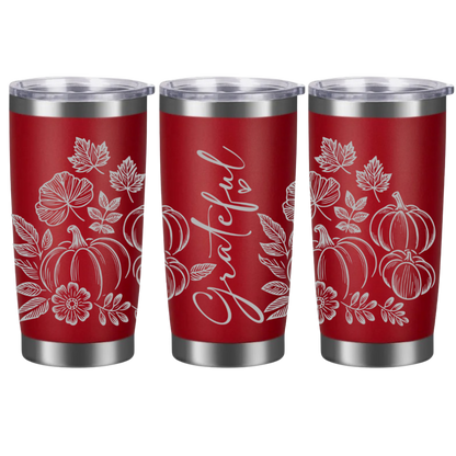 Tasses à café acier inoxydable 20oz (design 360) Automne