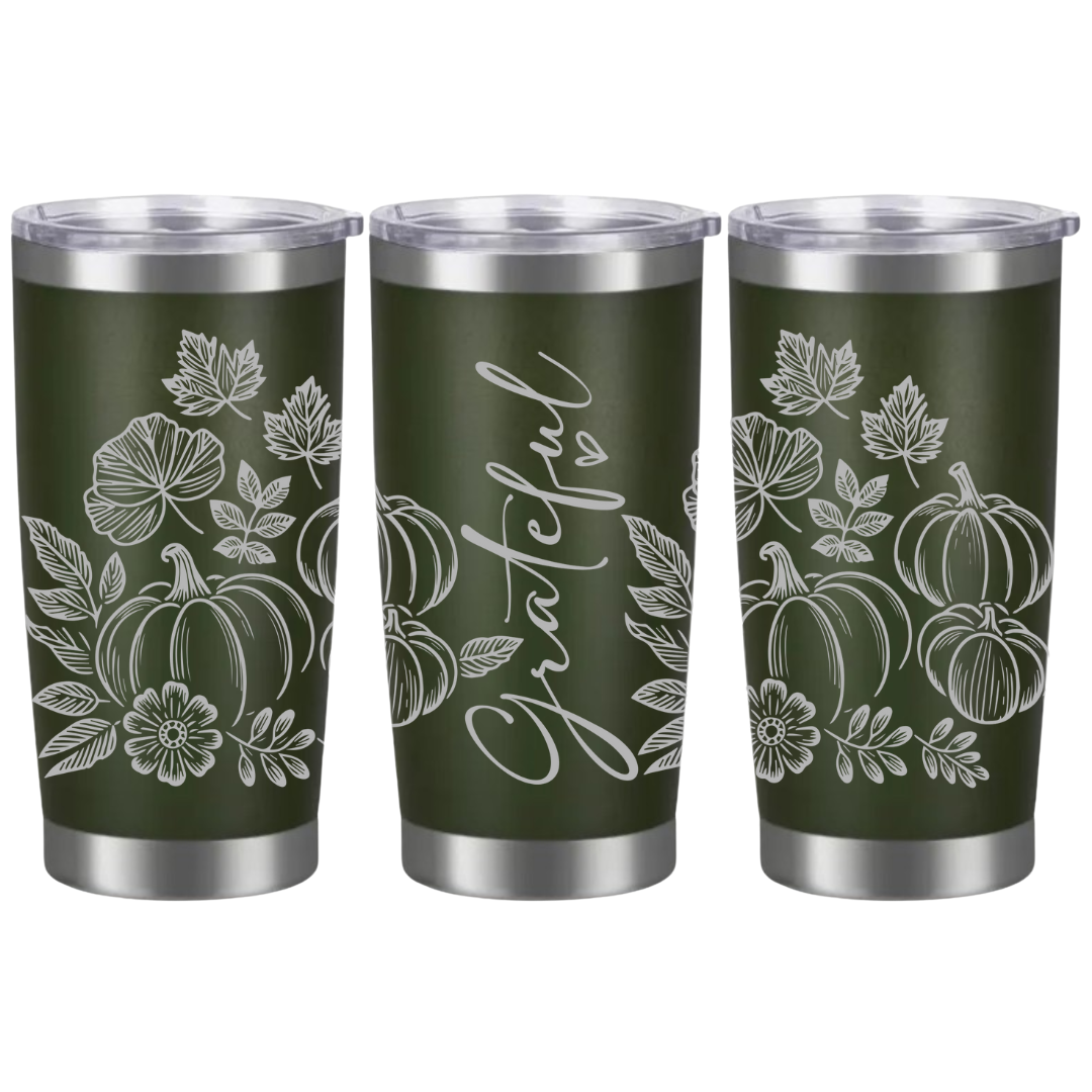 Tasses à café acier inoxydable 20oz (design 360) Automne