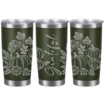 Tasses à café acier inoxydable 20oz (design 360) Automne