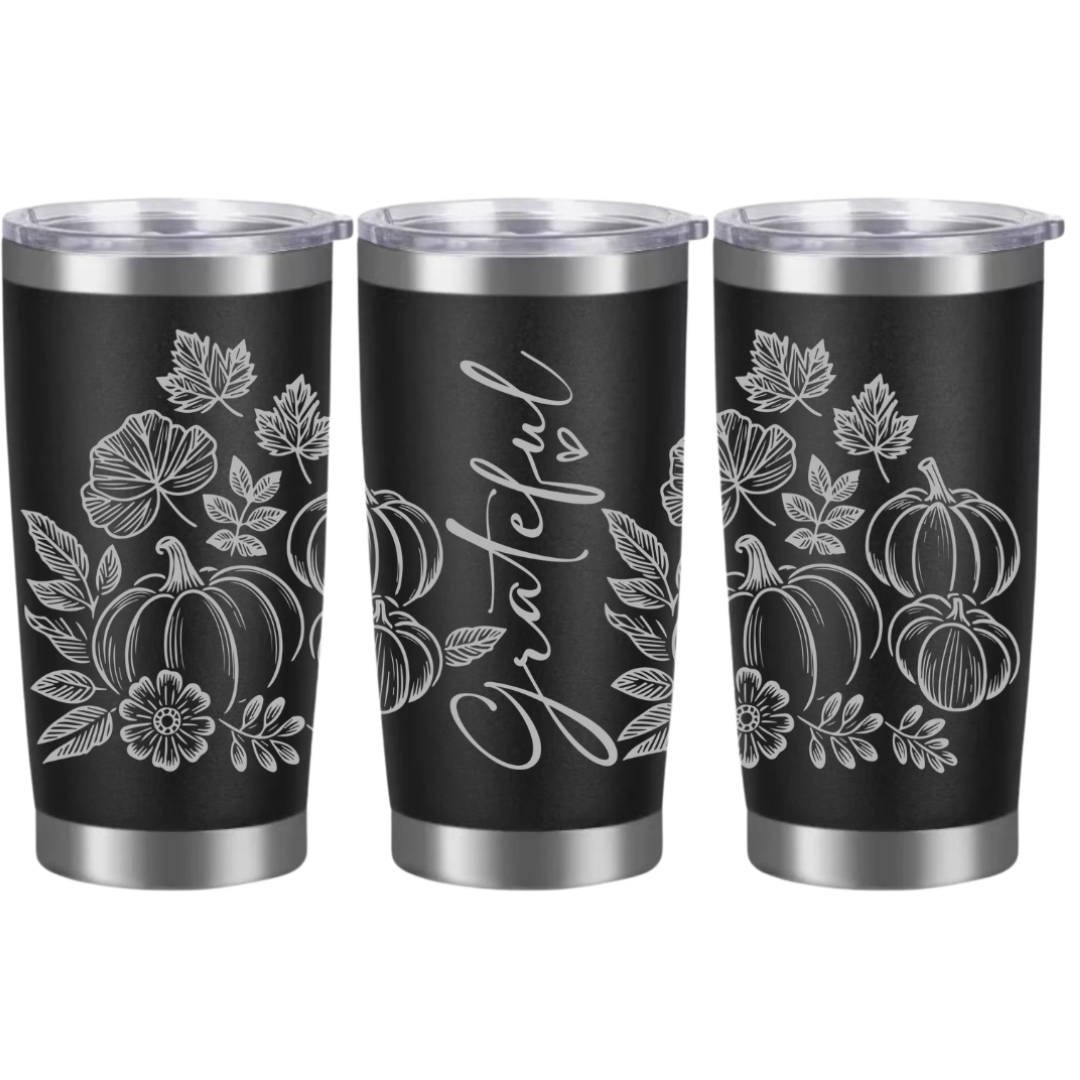 Tasses à café acier inoxydable 20oz (design 360) Automne