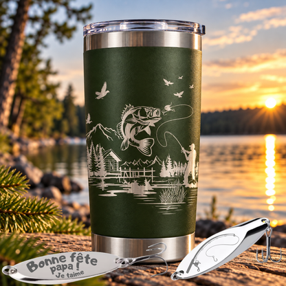 Duo de pêche & cuillère + tasses 20 oz