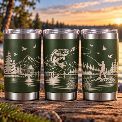Duo de pêche & cuillère + tasses 20 oz