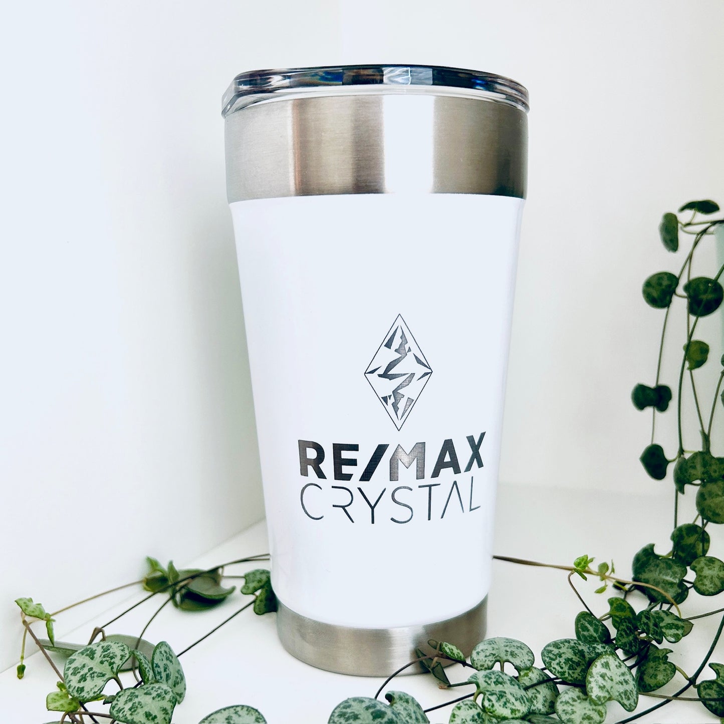 Tasses 16oz blanche personnalisée