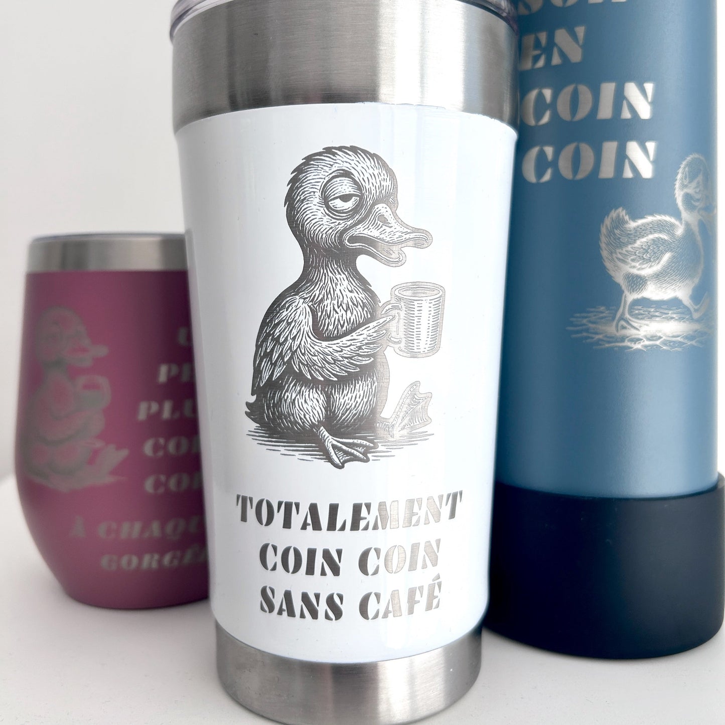 Tasses 16oz blanche personnalisée