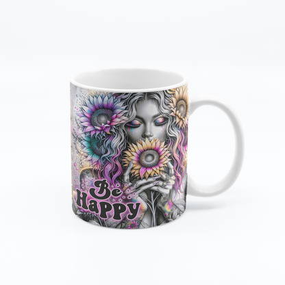 Tasse à café pensée positive 11 oz