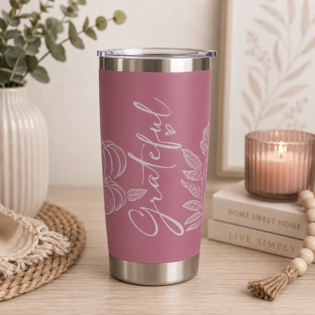 Tasse 20oz framboise personnalisée